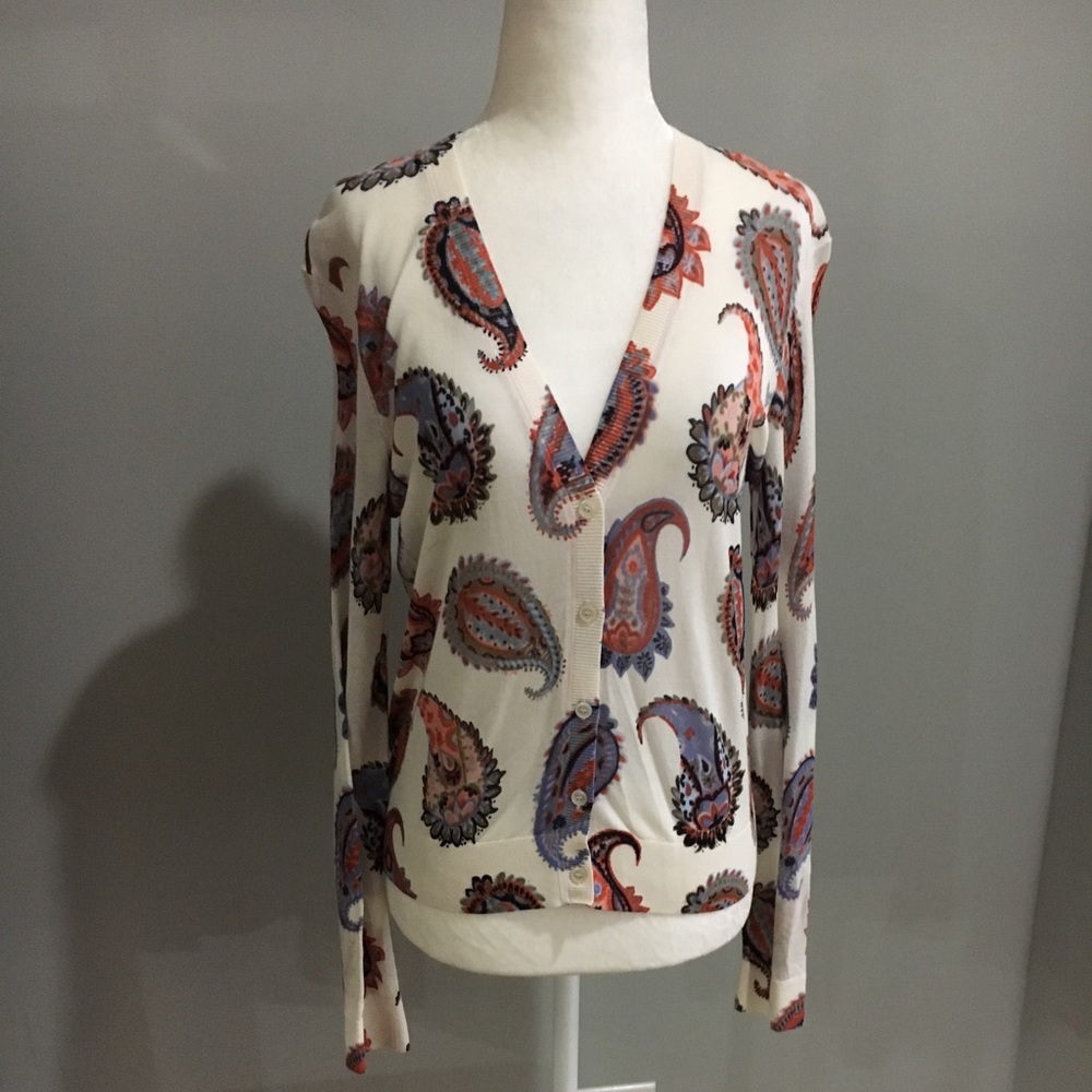 Tory Burch paisley cardigan